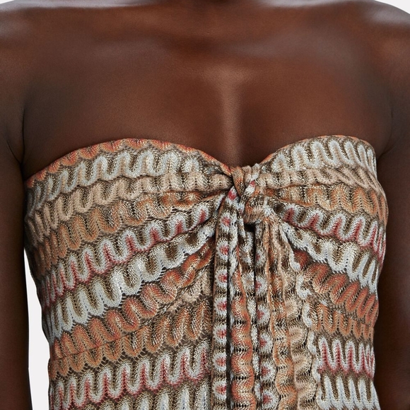 Alexis Tavia Fringe-Hem Bandeau Dress - Picture 4 of 13